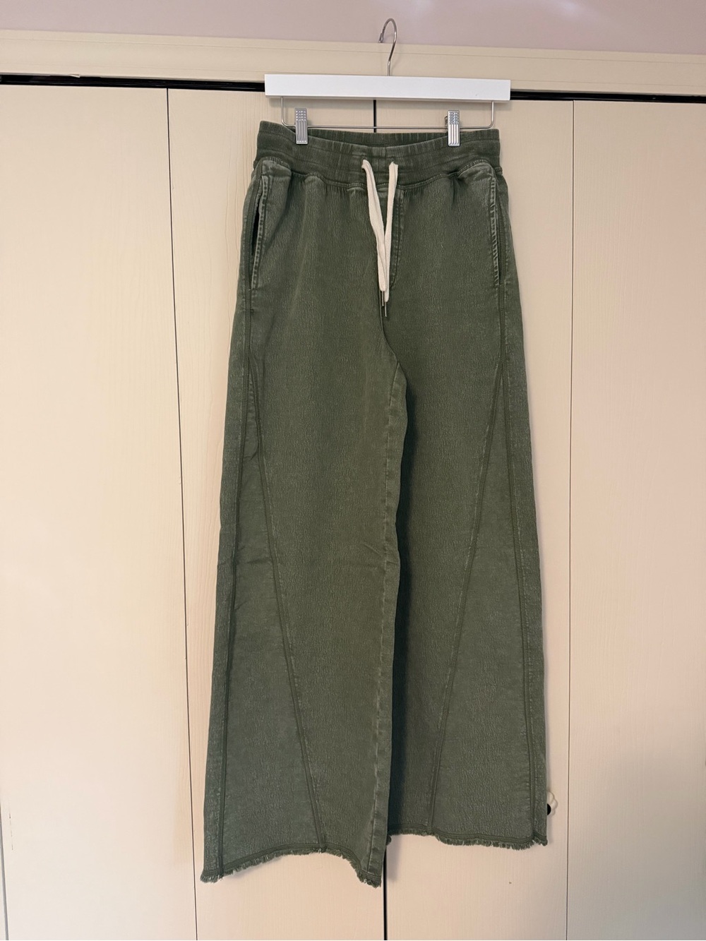 aerie Olive Green Wide Leg Pants